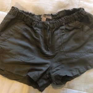 Forever 21 deep green utility shorts